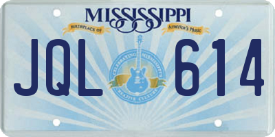 MS license plate JQL614
