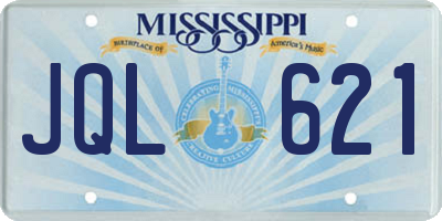 MS license plate JQL621