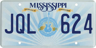 MS license plate JQL624
