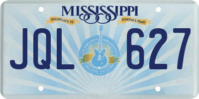 MS license plate JQL627