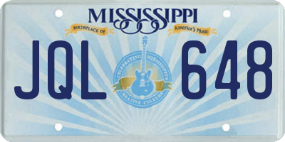 MS license plate JQL648