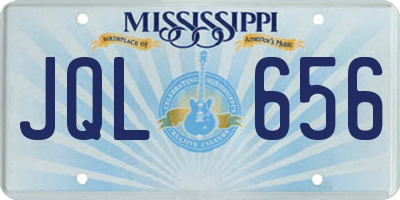 MS license plate JQL656