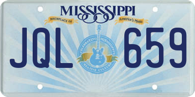 MS license plate JQL659