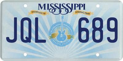 MS license plate JQL689