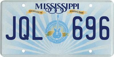 MS license plate JQL696