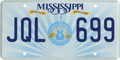 MS license plate JQL699