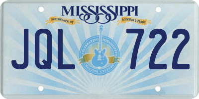 MS license plate JQL722