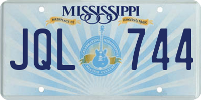 MS license plate JQL744