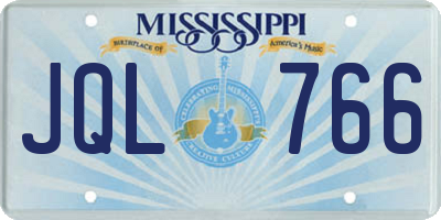 MS license plate JQL766