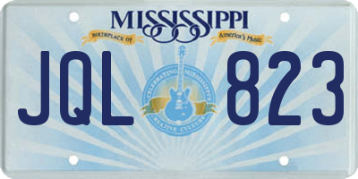 MS license plate JQL823