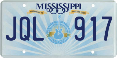 MS license plate JQL917