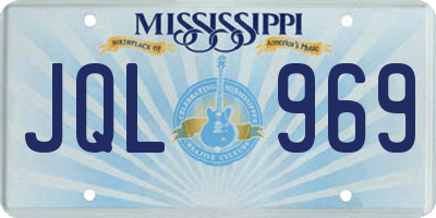 MS license plate JQL969