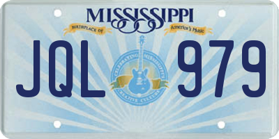 MS license plate JQL979