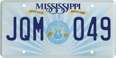 MS license plate JQM049