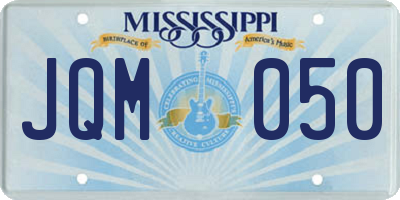MS license plate JQM050