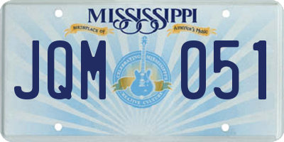 MS license plate JQM051