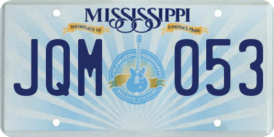 MS license plate JQM053