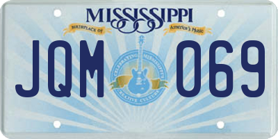 MS license plate JQM069