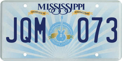 MS license plate JQM073