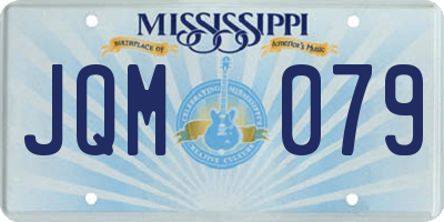 MS license plate JQM079