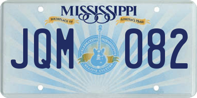 MS license plate JQM082