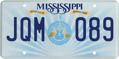 MS license plate JQM089