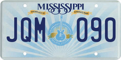 MS license plate JQM090