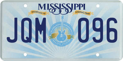 MS license plate JQM096