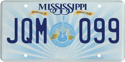 MS license plate JQM099