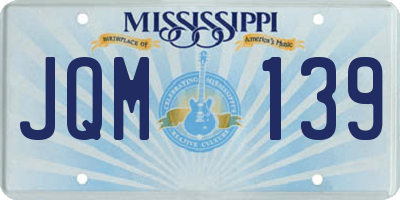 MS license plate JQM139