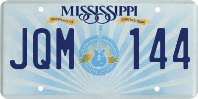 MS license plate JQM144