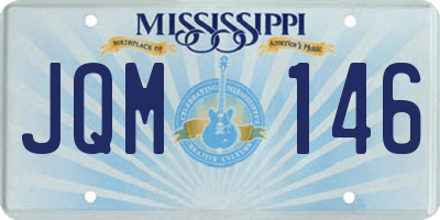 MS license plate JQM146