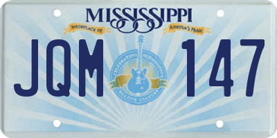 MS license plate JQM147