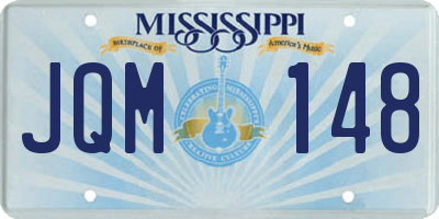 MS license plate JQM148
