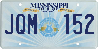 MS license plate JQM152