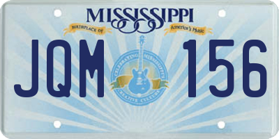 MS license plate JQM156