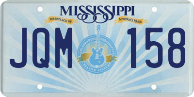 MS license plate JQM158