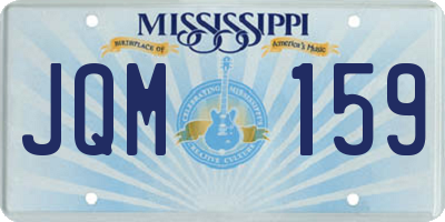 MS license plate JQM159