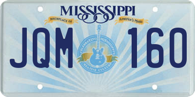 MS license plate JQM160