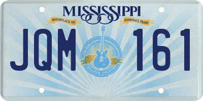 MS license plate JQM161