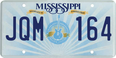MS license plate JQM164