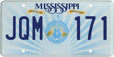 MS license plate JQM171