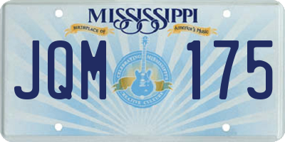 MS license plate JQM175