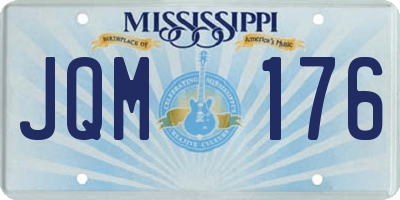 MS license plate JQM176