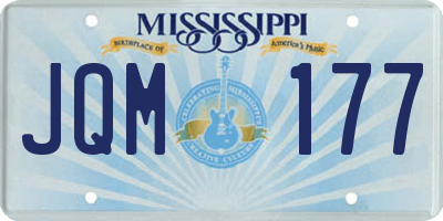 MS license plate JQM177