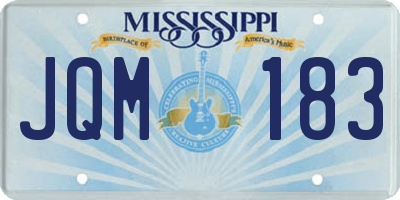 MS license plate JQM183