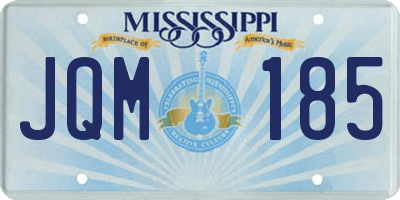 MS license plate JQM185