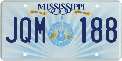 MS license plate JQM188