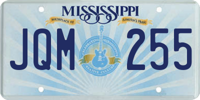 MS license plate JQM255