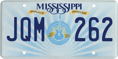MS license plate JQM262